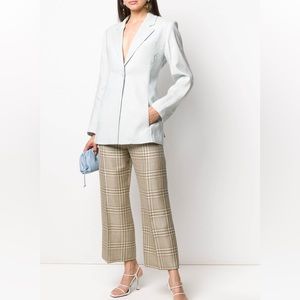 Jacquemus green check le pantalon santon NWT
